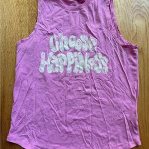 Spiritual Gangster Pink Choose Happiness Tank Top